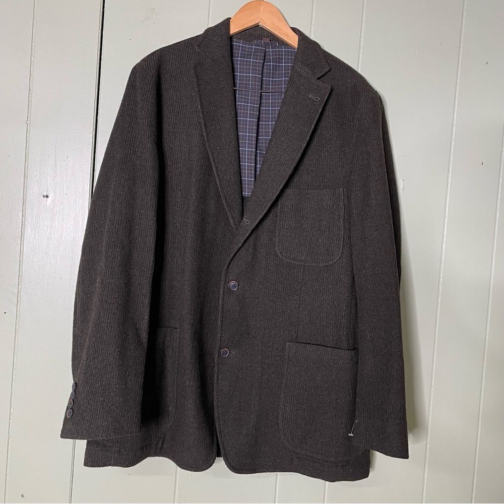 Kroon Life Luxury Levity Wool Mayer Unstructured Sport Coat Blazer Size 44l